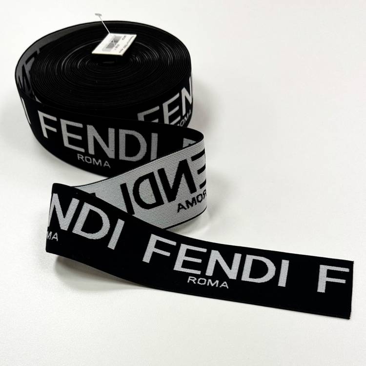 Резинка 5см "FENDI" черный