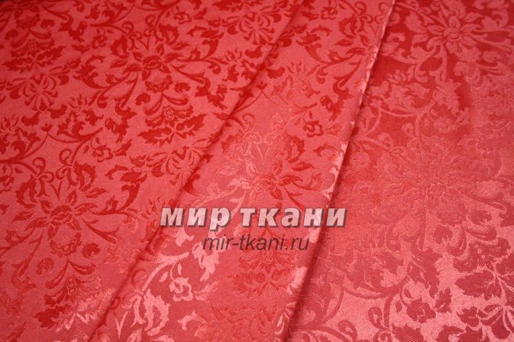 Ткань скатёрочная "Журавинка" рис.1472/181763 красный