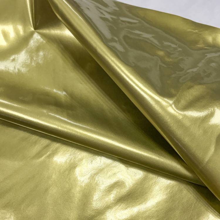Ткань курточная "Лаке" цвет золото